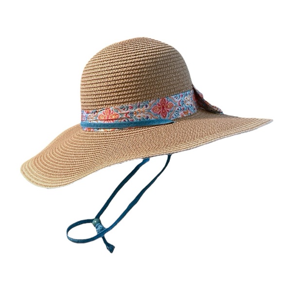 Pioneer Woman Folk Geo Print Straw Hat - Picture 10 of 12